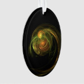 Grüner Planet Ornament (Vorderseite)