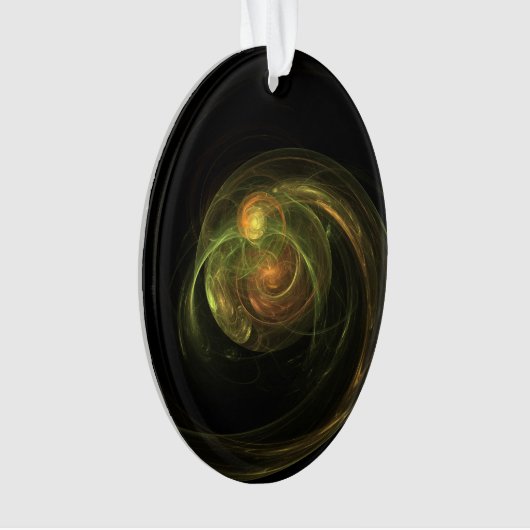 Grüner Planet Ornament (Vorderseite)