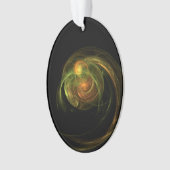 Grüner Planet Ornament (Vorderseite)