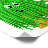 Grüner Planet Poster (Ecke)