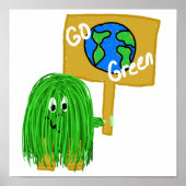 Grüner Planet Poster (Vorne)