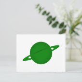 Grüner Planet Postkarte (Stehend Vorderseite)