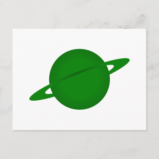 Grüner Planet Postkarte (Vorderseite)