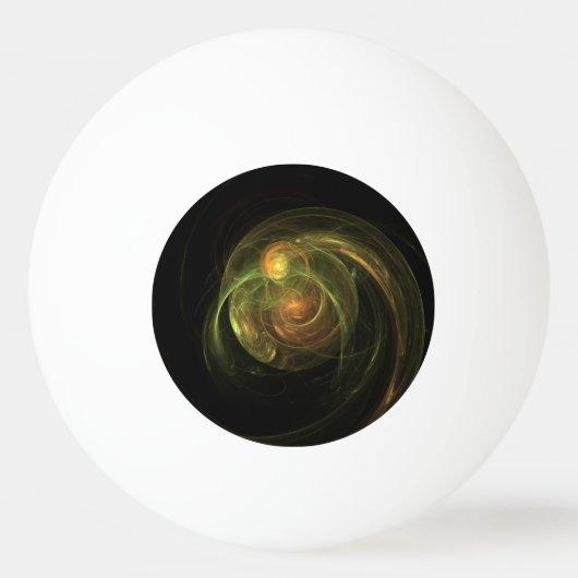 Grüner Planet Tischtennisball (Vorderseite)