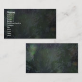 Grüner Plastik Visitenkarte (Vorne/Hinten)