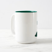 Grüner Plastikarmee-Mann Zweifarbige Tasse (Vorderseite Links)