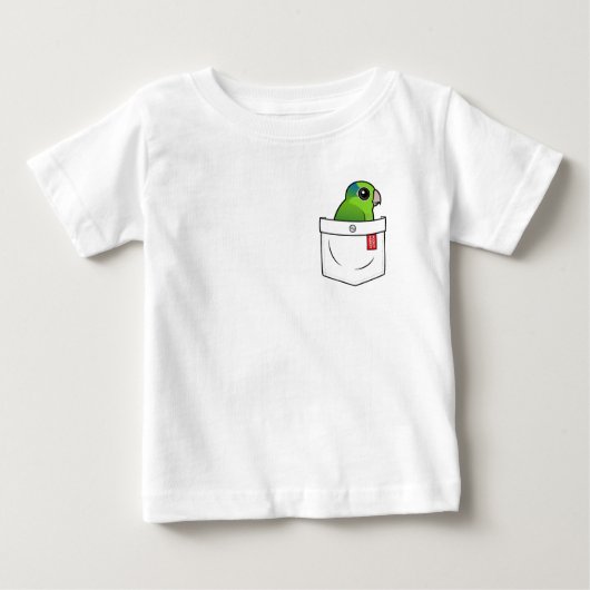 Grüner Pocksittich Baby T-shirt (Vorderseite)
