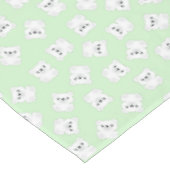 Grüner Polar Bär Geburtstagspartei Tischdecke (Schrägansicht)