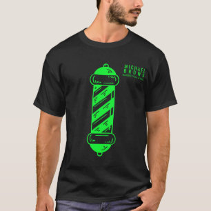 Grüner Pole Barberhaar für ihn T-Shirt