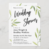 Grüner Polterabend Einladung (Vorne/Hinten)