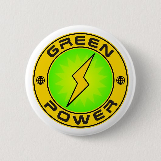 Grüner Power III Button (Vorderseite)