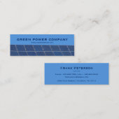 grüner Power - Solarplatten Mini Visitenkarte (Vorne/Hinten)