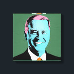 Grüner Präsident Biden Pop Art Leinwanddruck<br><div class="desc">Politischer Pop Art Gear und politische Geschenke von PolitiClothes.com & PolitiCardz.com finden die einzigartigsten Wahlen und politischen Geschenke inklusive: politische T - Shirt, politische Autoaufkleber, politische Buttons, politische Poster, politische Buttone, politische Karten, politische Tasse, politische Plakate, politische Zeichen und mehr! Politische Kunst & Gear: http://www.PolitiClothes.com Politische Karten und Geschenke: http://www.PolitiCardz.com...</div>