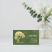 Grüner Psychologe Persönlicher Berater Ernennung Terminkarte (Stehend Vorderseite)