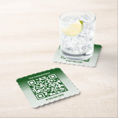 Grüner QR-Code für den Pflegedienst für Werbefläch Untersetzer (Vor Ort)