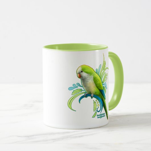 Grüner Quake Tasse (VorderseiteRechts)