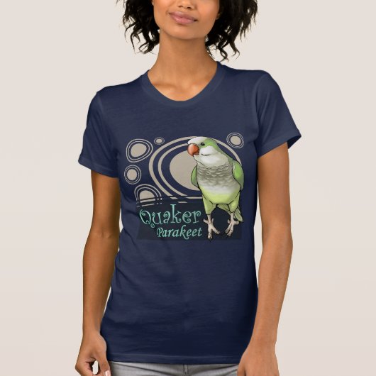Grüner Quäkerparakeet-T - Shirt (Vorderseite)