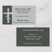 Grüner Querkirchen-Minister Visitenkarte (Vorne/Hinten)