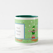 Grüner Rahmen des Zweifarbige Tasse (Mittel)