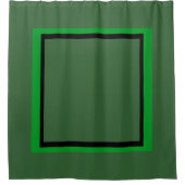 Grüner Rahmen Duschvorhang (Vorderseite)