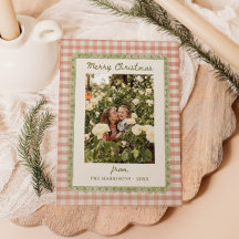 Grüner Rahmen Rotes Cottage Gingham