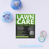 Grüner Rasen, Pflegedienste für Rasenflächen Flyer (Einzeln)