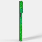 Grüner Raster 2 Seiten 01.b Schwarze BG Case-Mate iPhone Hülle (Rückseite / Rechts)