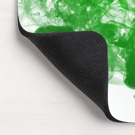 Grüner Rauch Mousepad (Ecke)