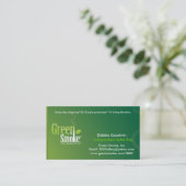 Grüner Rauch Visitenkarte (Stehend Vorderseite)