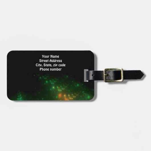 Grüner Raum Gepäckanhänger (Vorderseite horizontal)