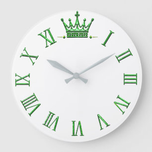 Grüner Raum Großuhr Große Wanduhr