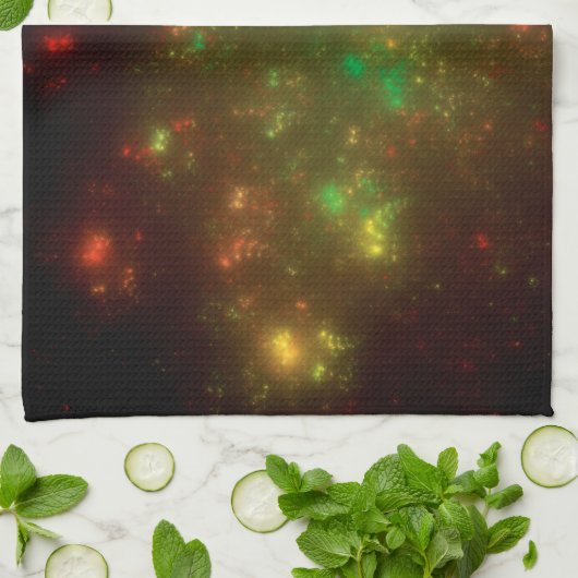 Grüner Raum Küchentuch (Gefaltet)