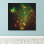 Grüner Raum Leinwanddruck (Insitu (Holzboden))