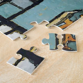 Grüner Raum mit Telefon im Stil der Matisse Puzzle (Seite)