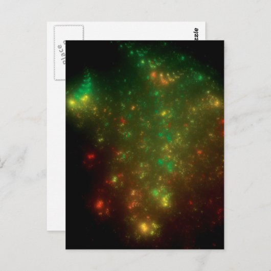 Grüner Raum Postkarte (Vorne/Hinten)