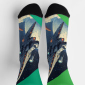 Grüner Raum Socken (Oben)