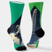 Grüner Raum Socken (Gewinkelt)