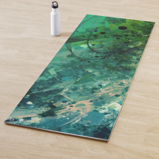 Grüner Rausch Abstrakt Yogamatte (Beispiel)