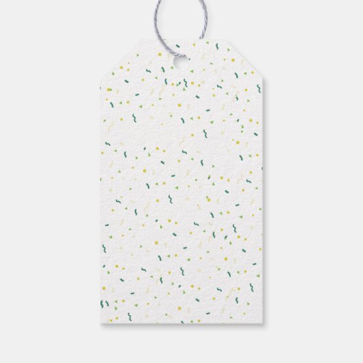 Grüner Regenbogen Happy st patrick's day Geschenkanhänger (Rückseite)