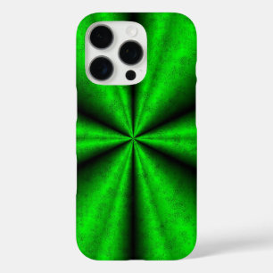 Grüner Regenbogen in Elephant Skin Leather Optik iPhone 16 Pro Hülle