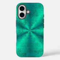 Grüner Regenbogen in Elephant Skin Leather Optik