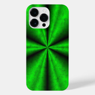 Grüner Regenbogen in Elephant Skin Leather Optik iPhone 14 Pro Max Hülle