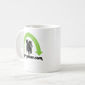 grüner Regenbogen Kaffeetasse (Vorderseite Links)