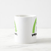 grüner Regenbogen Kaffeetasse (Mittel)