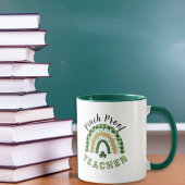 Grüner Regenbogen-Kneifschutz-Lehrer St. Patrick's Tasse