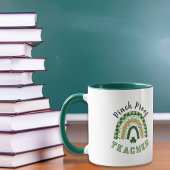 Grüner Regenbogen-Kneifschutz-Lehrer St. Patrick's Tasse