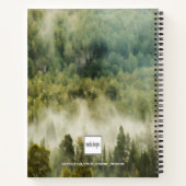 Grüner Regenwald motivierend Name der Natur Notizblock (Rückseite)