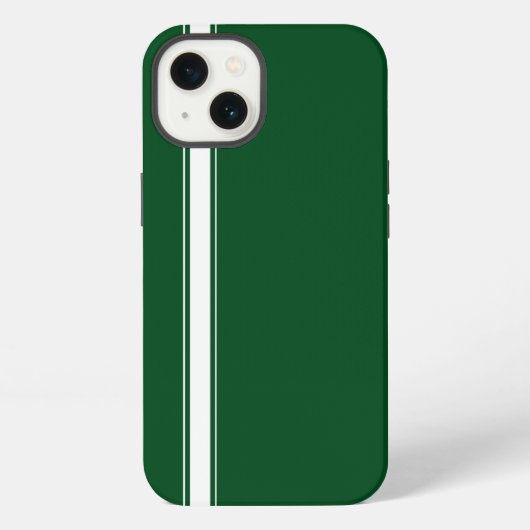Grüner Rennstreifen iPhone Hülle (Rückseite)