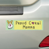 Grüner Retro Corgi-Autoaufkleber Autoaufkleber (Auf Auto)