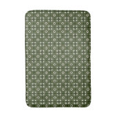 Grüner Retro-Geometrischer Badematte mit Muster (Vorderseite Vertikal)